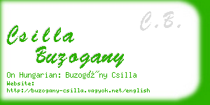 csilla buzogany business card